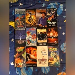 VHS Tape Collection of Great Movies